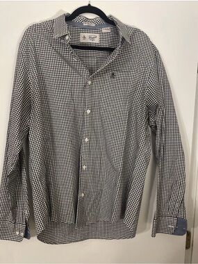 Original Penguin Black & White Gingham Button-Down Shirt